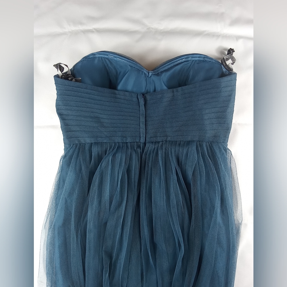 Jenny Yoo Teal One-Shoulder Maxi Dress - Picture 8 of 11